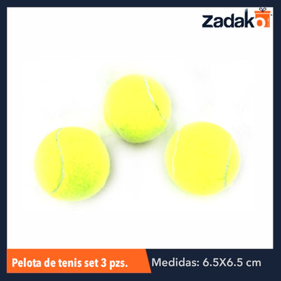 ZJ-0358 SET DE PELOTAS DE TENIS, CON 1 PZ O CAJA CON 80 PZS