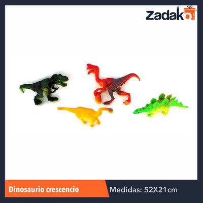 ZJ-0392 DINOSAURIO CRECENCIO, CON 6 PZS, O CAJA CON 100 PQTS