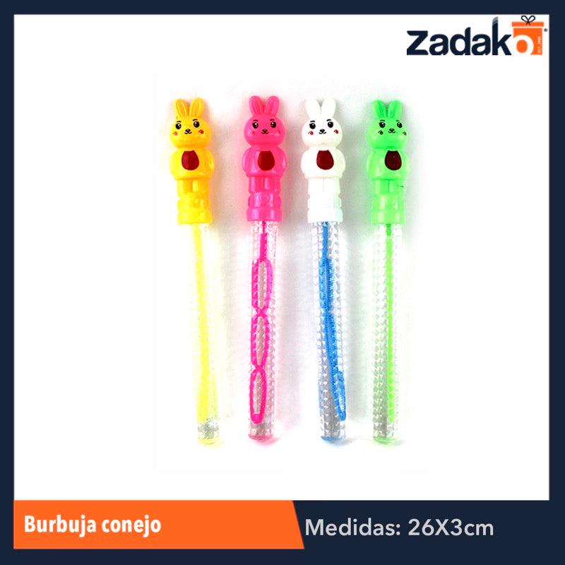 GPM-0598 / ZJ-0460 BURBUJA CONEJITOS, CON 24 PZS, O CAJA CON 12 PQTS