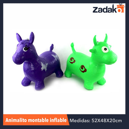 GPM-2603 ZJ-0471 ANIMALITO MONTABLE INFLABLE C/SONIDO, CON 1 PZ O CAJA CON 30 PZS