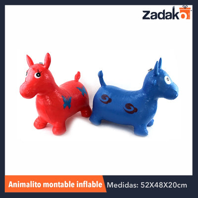 ZJ-0471 ANIMALITO MONTABLE INFLABLE C/SONIDO, CON 1 PZ O CAJA CON 30 PZS