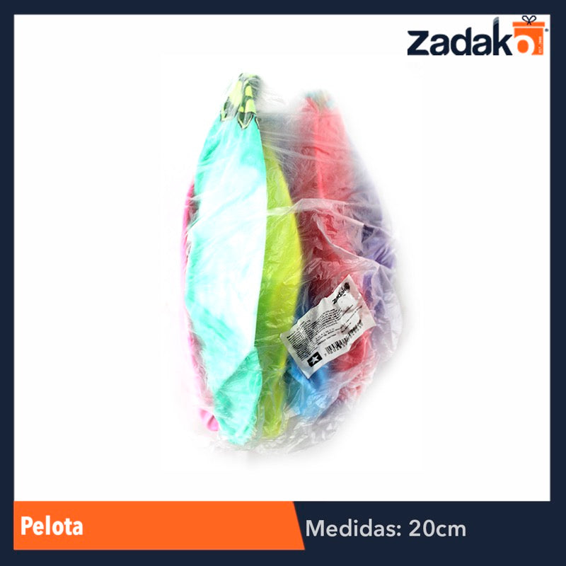 ZJ-0496 PELOTA 20 CM, CON 12 PZS, O CAJA CON 50 PQTS