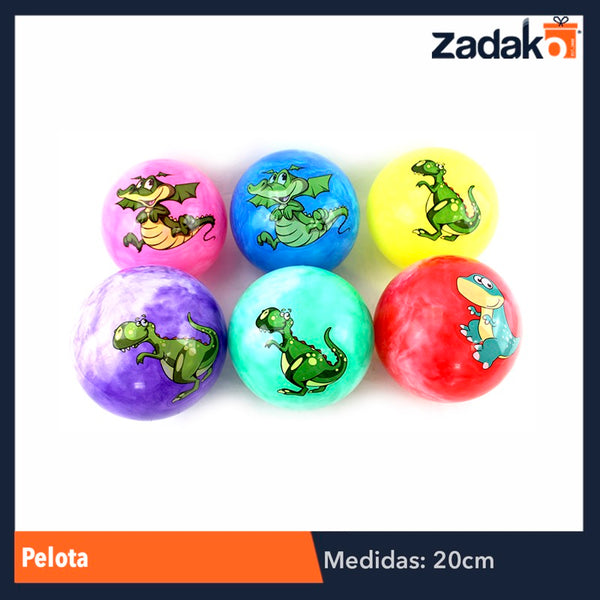 GPM-2735 ZJ-0496 PELOTA 20 CM, CON 12 PZS, O CAJA CON 50 PQTS