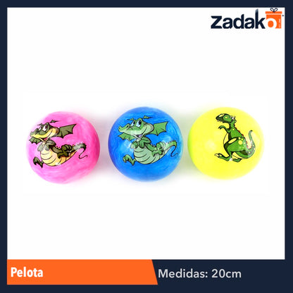 GPM-2735 ZJ-0496 PELOTA 20 CM, CON 12 PZS, O CAJA CON 50 PQTS