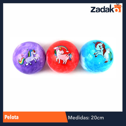 ZJ-0497 PELOTA 20 CM CON 12 PIEZAS, O CAJA CON 50 PQTS