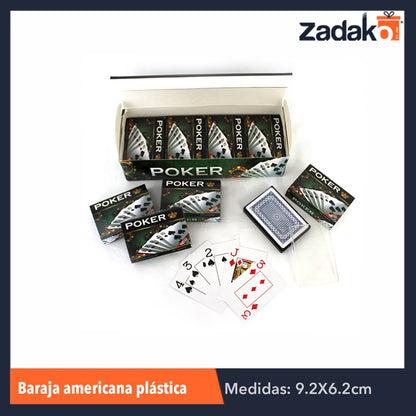 GPM-0150 ZJ-0514 BARAJA AMERICANA PLASTICA, CON 12 PZS, O CAJA CON 12 PQTS