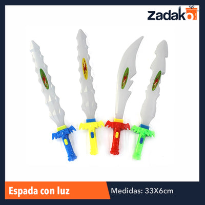 ZJ-0529 ESPADA CON LUZ, CON 1 PZ O CAJA CON 600 PZS