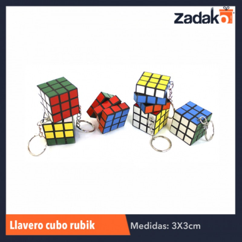 ZJ-0565 LLAVERO CUBO RUBICK, CON 12 PZS, O CAJA CON 100 PQTS