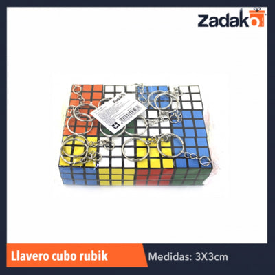 ZJ-0565 LLAVERO CUBO RUBICK, CON 12 PZS, O CAJA CON 100 PQTS