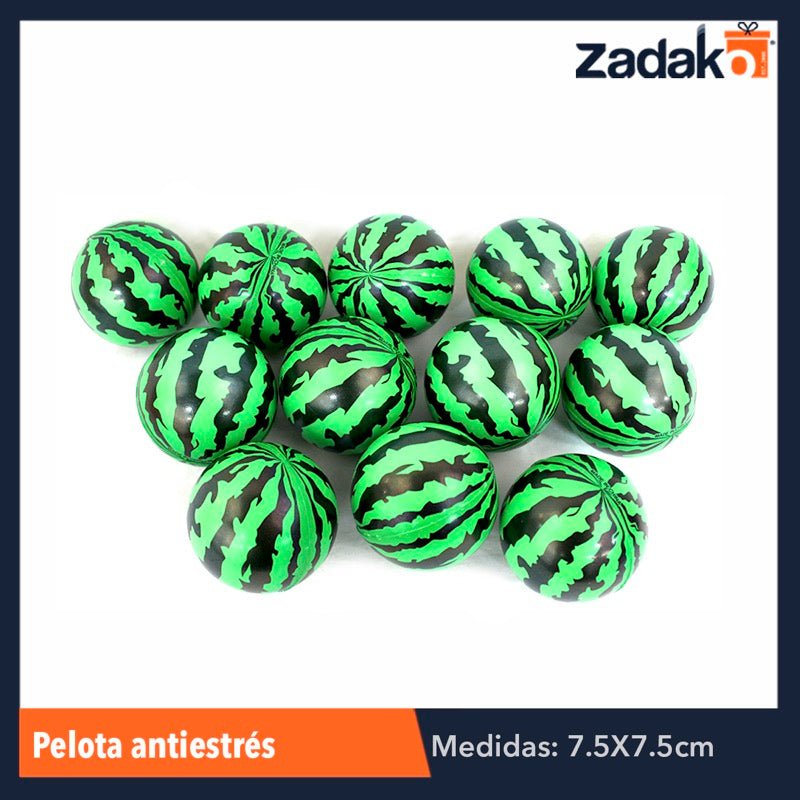 ZJ-0598 PELOTA ANTIESTRES 7.5 CM, CON 12 PZS, O CAJA CON 50 PQTS