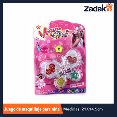 ZJ-0611 JUGUETE DE MAQUILLAJE PARA NIÑA, CON 1 PZ O CAJA CON 576 PZS