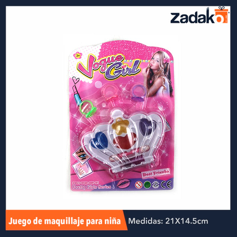 ZJ-0612 JUGUETE DE MAQUILLAJE PARA NIÑA, CON 1 PZ O CAJA CON 576 PZS