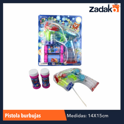ZJ-0632 ZK-8123 PISTOLA BURBUJAS, CON 1 PZ O CAJA CON 96 PZS