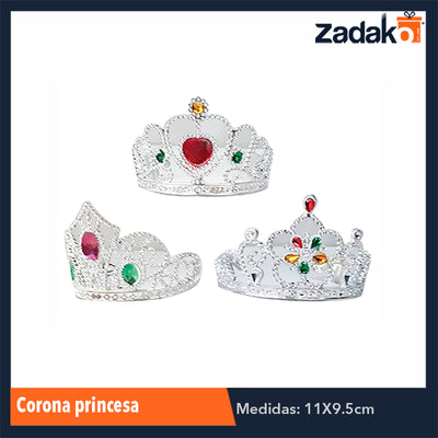 ZJ-0649 / B-956-21 CORONA PRINCESA, CON 12 PZS, O CAJA CON 100 PQTS