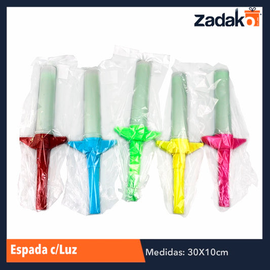ZJ-0654 ESPADA CON LUZ, CON 1 PZ O CAJA CON 300 PZS