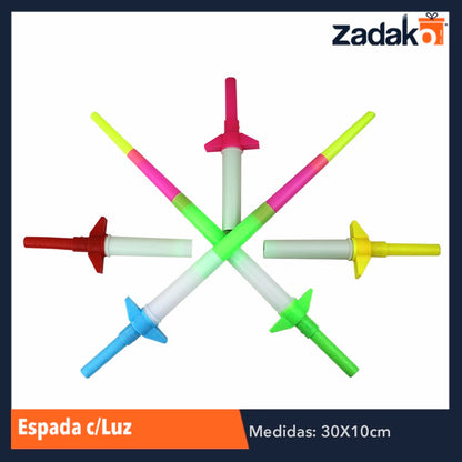 ZJ-0654 ESPADA CON LUZ, CON 1 PZ O CAJA CON 300 PZS