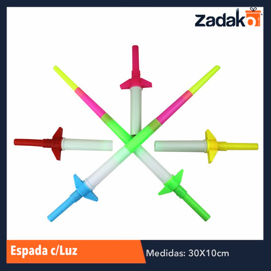ZJ-0654 ESPADA CON LUZ, CON 1 PZ O CAJA CON 300 PZS
