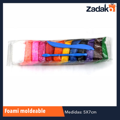 ZJ-0656 FOAMI MOLDEABLE, CON 12 PZS, O CAJA CON 200 PQTS