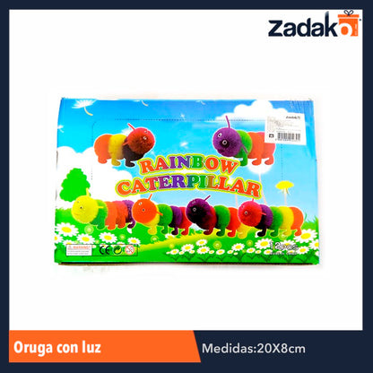 ZJ-0663 ORUGA CON LUZ CON 12 PIEZAS, O CAJA CON 24 PQTS