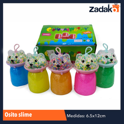 ZJ-0702 OSITO SLIME, CON 6 PZS, O CAJA CON 16 PQTS