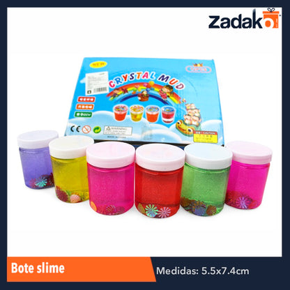 ZJ-0705 BOTE SLIME CON 12 PIEZAS, O CAJA CON 16 PQTS