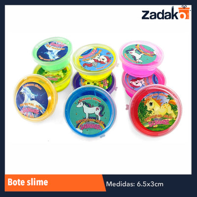 ZJ-0715 BOTE SLIME, CON 12 PZS, O CAJA CON 48 PQTS