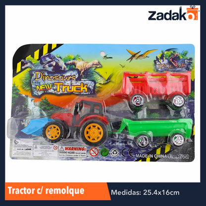 ZJ-0736 TRACTOR CON REMOLQUE, CON 1 PZ O CAJA CON 240 PZS