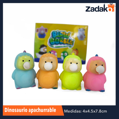 ZJ-0870 DINOSAURIO APACHURRABLE CON 12 PIEZAS, O CAJA CON 24 PQTS