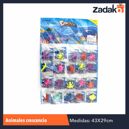 GPM-0633 G-636-152 ZJ-0393 ANIMALITO CRECENCIO, CON 20 PZS, O CAJA CON 100 PQTS