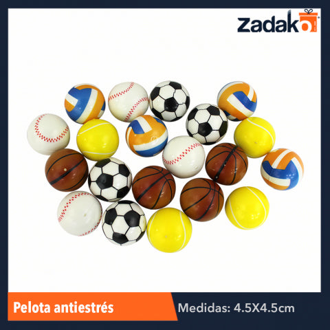 G-745-47 ZJ-0596 PELOTA ANTIESTRES 4.5 CM, CON 20 PZS, O CAJA CON 80 PQTS