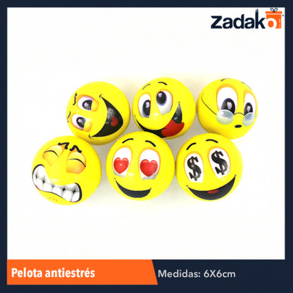 PN-0025 ZJ-0597 G-6049-153 PELOTA ANTIESTRES 6.5 CM, CON 12 PZS, O CAJA CON 60 PQTS