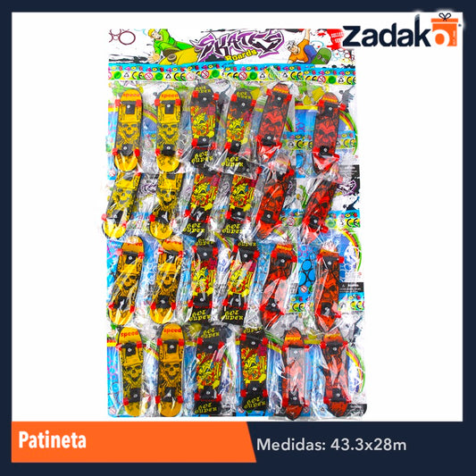 ZJ-0902 BLISTER DE PATINETAS DE JUGUETE CON 24 PZS, O CAJA CON 72 PQTS