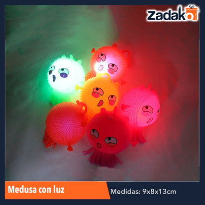 ZJ-1089 MEDUSA CON LUZ CON 12 PIEZAS, O CAJA CON 24 PQTS