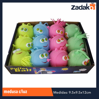 ZJ-1090 MEDUSA CON LUZ CON 12 PIEZAS, O CAJA CON 24 PQTS