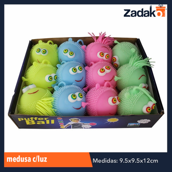 ZJ-1090 MEDUSA CON LUZ CON 12 PIEZAS, O CAJA CON 24 PQTS