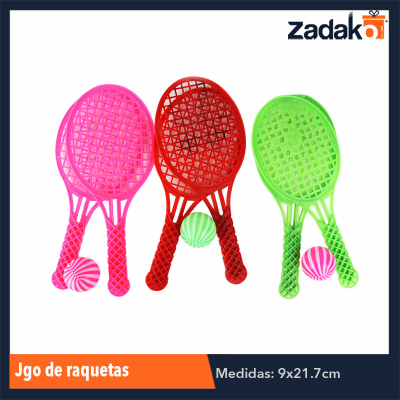 ZJ-1065 JGO DE RAQUETAS, CON 1 PZ O CAJA CON 1200 PZS