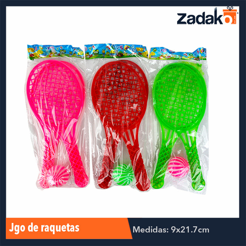 ZJ-1065 JGO DE RAQUETAS, CON 1 PZ O CAJA CON 1200 PZS