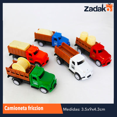 ZJ-1036 CAMIONETA FRICCION, CON 1 PZ O CAJA CON 1000 PZS