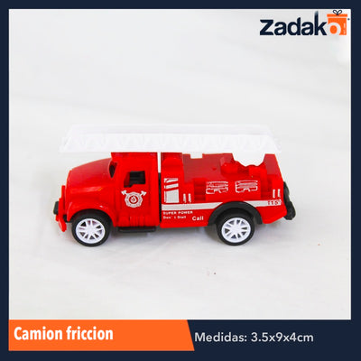 ZJ-1037 CAMION FRICCION, CON 1 PZ O CAJA CON 1000 PZS