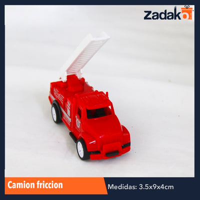 ZJ-1037 CAMION FRICCION, CON 1 PZ O CAJA CON 1000 PZS