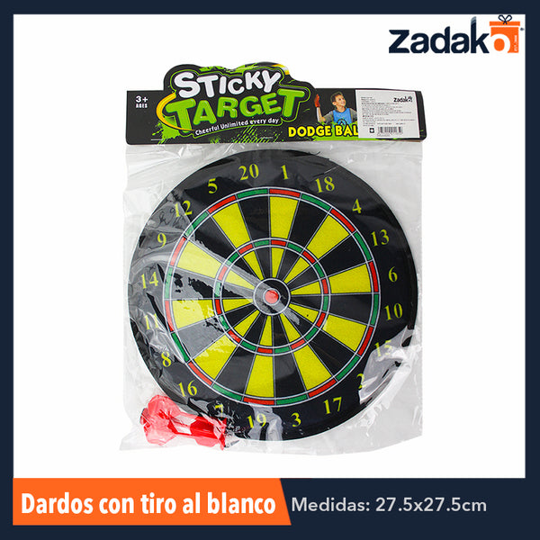 J-1165 JUEGO DE DARDOS CON TIRO AL BLANCO, CON 1 PZ O CAJA CON 240 PZS