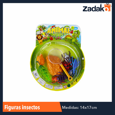 J-1167 SET DE FIGURAS INSECTOS DE PLASTICO, CON 1 PZ O CAJA CON 288 PZS