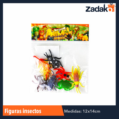 J-1170 SET DE FIGURAS INSECTOS DE PLASTICO, CON 1 PZ O CAJA CON 360 PZS