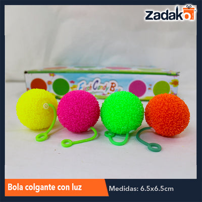 ZJ-1031 BOLA CON LUZ, CON 24 PZS, O CAJA CON 24 PQTS