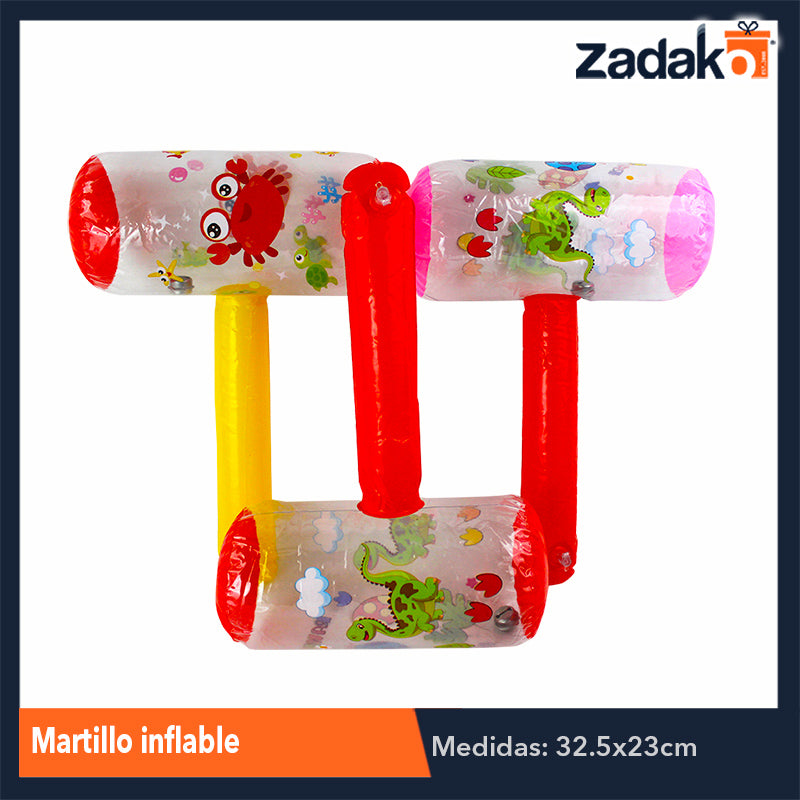 ZJ-0960 MARTILLO INFLABLE, CON 1 PZ O CAJA CON 1200 PZS