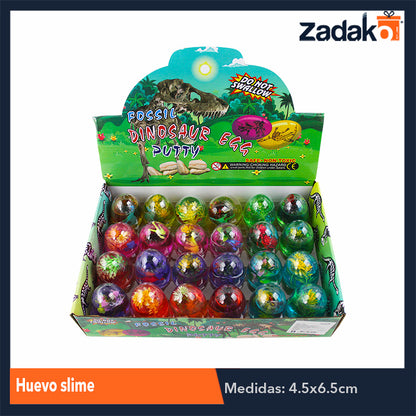 ZJ-1175 ZJ-1851 HUEVO SLIME CON 24 PIEZAS, O CAJA CON 12 PQTS