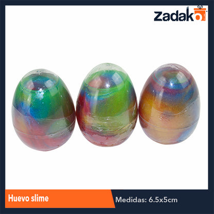 ZJ-1176 HUEVO SLIME, CON 24 PZS, O CAJA CON 12 PQTS
