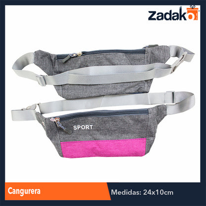 ZM-0018 CANGURERA, CON 1 PZ O CAJA CON 200 PZS