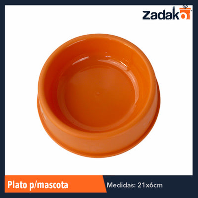 ZMA-0003 PLATO P/MASCOTA, CON 1 PZ O CAJA CON 180 PZS