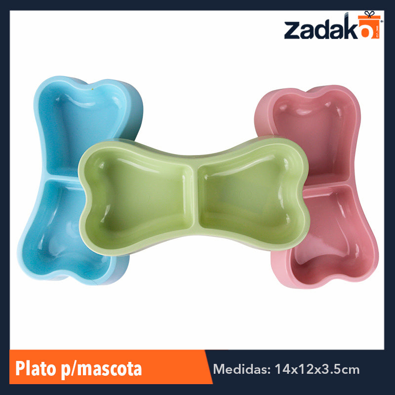 MA-0004 PLATO P/MASCOTA, CON 1 PZ O CAJA CON 300 PZS